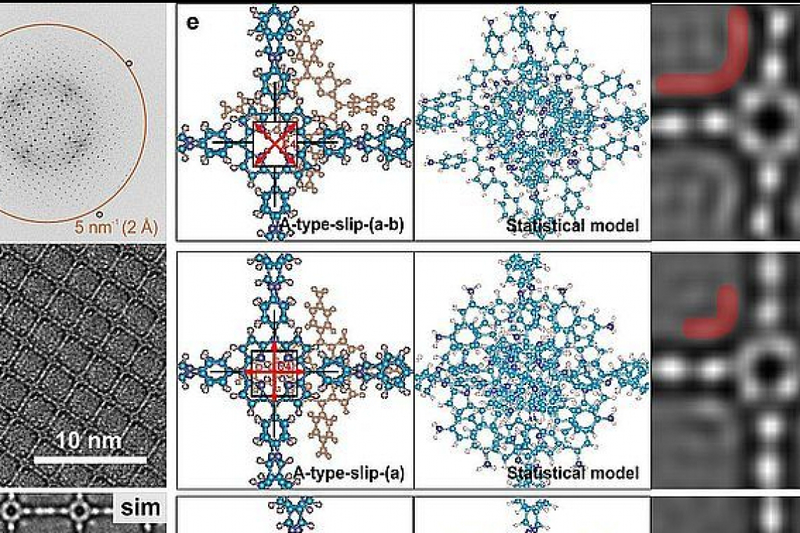 Molekulare Defekte kristalliner Polymere - Organische 2D-Materialien unter dem Elektronenmikroskop