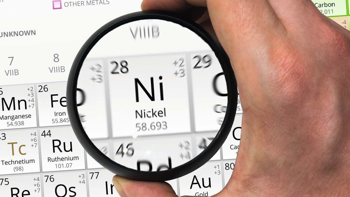 Instabiles chemisch Nickel