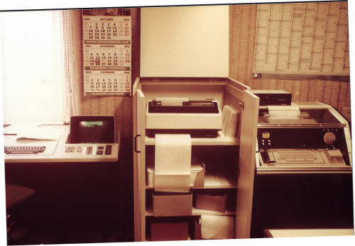 Erster Computer-Arbeitsplatz bei Alufinish im Jahr 1985