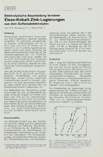 Elektrolytische Abscheidung ternäner Eisen-Kobalt-Zink-Legierungen aus dem Sulfamatelektrolyten