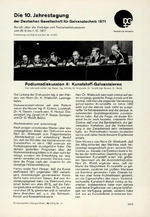 Die 10. Jahrestagung der Deutschen Gesellschaft für Galvanotechnik 1971
