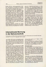 Internationale Normung in der Galvanotechnik