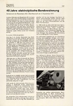 40 Jahre elektrolytische Bandverzinnung