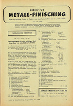 Archiv für Metall-Finisching 03/1958