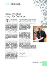 Inkjet-Printing sorgt für Debatten