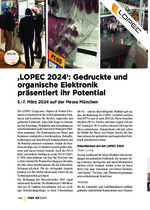 ‚LOPEC 2024‘: Gedruckte und organische Elektronik präsentiert ihr Potential, 5.-7. März 2024 auf der Messe München