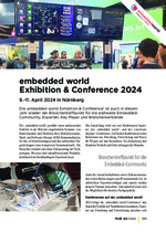 embedded world Exhibition & Conference 2024 – 9.-11. April 2024 in Nürnberg