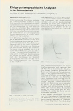 Einige polarographische Analysen in der Galvanotechnik