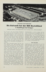 Die Galvanik bei der IBM Deutschland in Sindelfingen bei Stuttgart