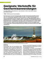 Geeignete Werkstoffe für Geothermieanwendungen – Teil 1 – Einführung und Versuchsaufbau