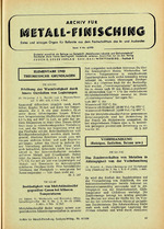 Archiv für Metall-Finisching 06/1958