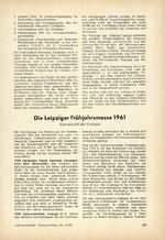Die Leipziger Frühjahrsmesse 1961