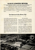 Die Hannover’sche Messe 1961