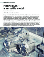Magnesium – a versatile metal – Part 1 – The Lightest Structural Metal