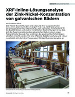 XRF-Inline-Lösungsanalyse der Zink-Nickel-Konzentration von galvanischen Bädern