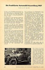 Die Frankfurter Automobil-Ausstellung 1957