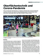 Oberflächentechnik und Corona-Pandemie