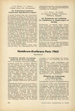 Hartchrom-Konferenz Paris 1960