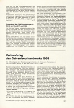 Verbandstag des Galvaniseurhandwerks 1968