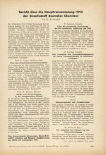 Bericht über die Hauptversammlung 1955 der Gesellschaft deutscher Chemiker
