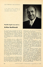 Das Portrait des Monats: Prof. Dr. Ing. Dr. rer. nat. h. c. Arthur Burkhardt