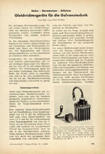 Selen – Germanium – Silizium – Gleichrichtergeräte für die Galvanotechnik