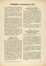 DECHEMA-Jahrestagung 1965