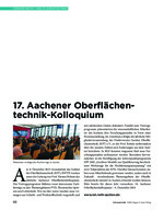 17. Aachener Oberflächen­technik-Kolloquium