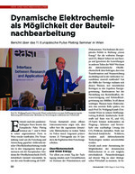 Dynamische Elektrochemie als Möglichkeit der Bauteilnachbearbeitung – Bericht über das 11. Europäische Pulse Plating Seminar in Wien