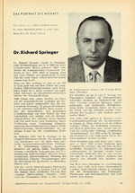 Das Portrait des Monats: Dr. Richard Springer