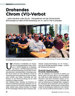 Drohendes Chrom (VI)-Verbot ... setzt Industrie unter Druck – Perspektiven mit der Dünnschichttechnologie auf dem EFDS-Workshop am 14. und 15. Mai in Dresden