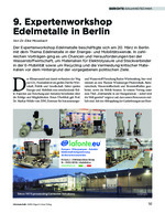 9. Expertenworkshop Edelmetalle in Berlin