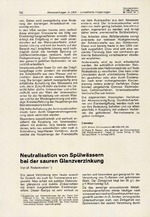 Neutralisation von Spülwässern bei der sauren Glanzverzinkung