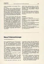 Neue Polierwerkzeuge