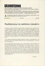 Fachliteratur in östlichen Ländern