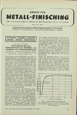 Archiv für Metall-Finisching 03/1957