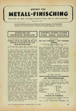 Archiv für Metall-Finisching 04/1955