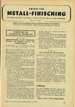 Archiv für Metall-Finisching 05/1956