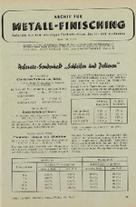 Archiv für Metall-Finisching 07/1955