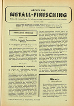 Archiv für Metall-Finisching 07/1958
