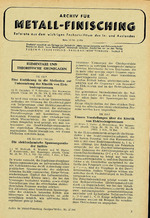 Archiv für Metall-Finisching 02/1956