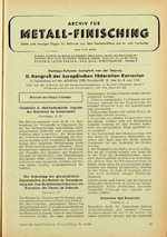 Archiv für Metall-Finisching 08/1958
