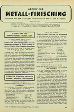 Archiv für Metall-Finisching 09/1955