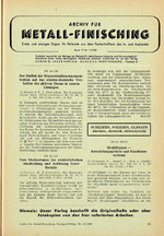 Archiv für Metall-Finisching 11/1958