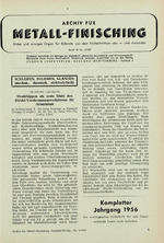 Archiv für Metall-Finisching 02/1957