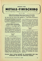 Archiv für Metall-Finisching 12/1958
