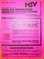 Zeitschrift für Metall- und Schmuckwarenfabrikation sowie Verchromung 01/1933