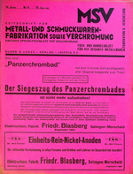 Zeitschrift für Metall- und Schmuckwarenfabrikation sowie Verchromung 06/1933