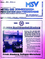 Zeitschrift für Metall- und Schmuckwarenfabrikation sowie Verchromung 05/1935