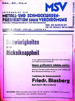 Zeitschrift für Metall- und Schmuckwarenfabrikation sowie Verchromung 08/1935
